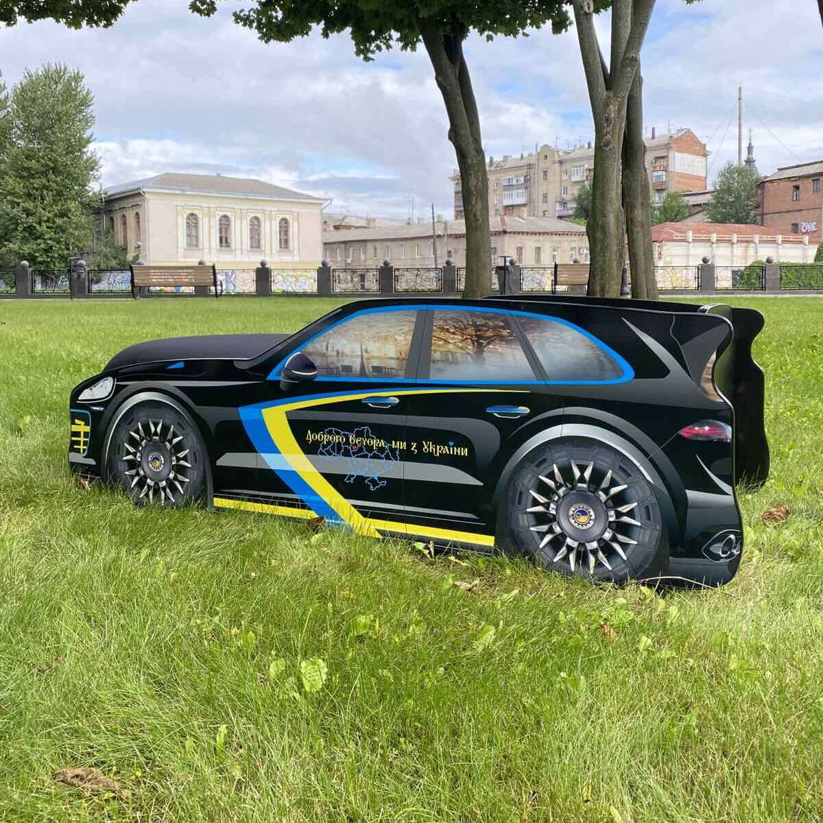 Ліжко машина Поршт Патріот для хлопчика