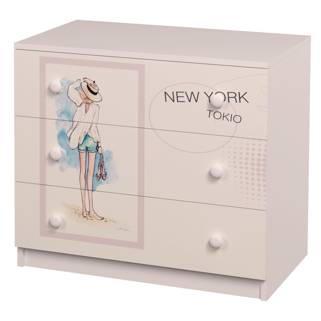Комод на 3 ящики New York