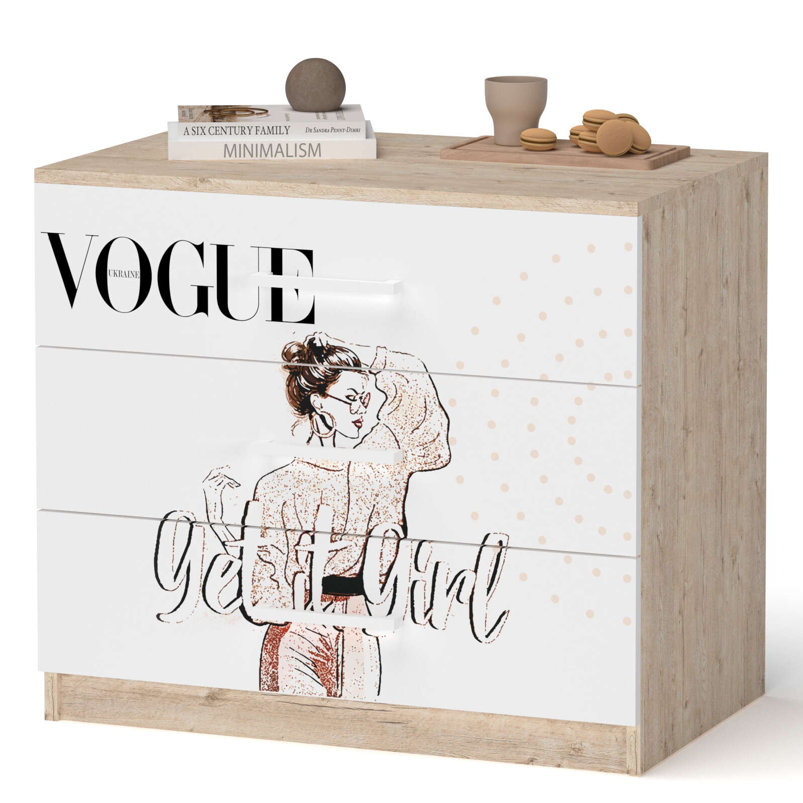 Комод на 3 ящики Vogue шервуд