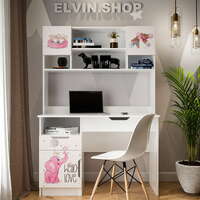 Письмовий стіл з надбудовою Рожевий слоник