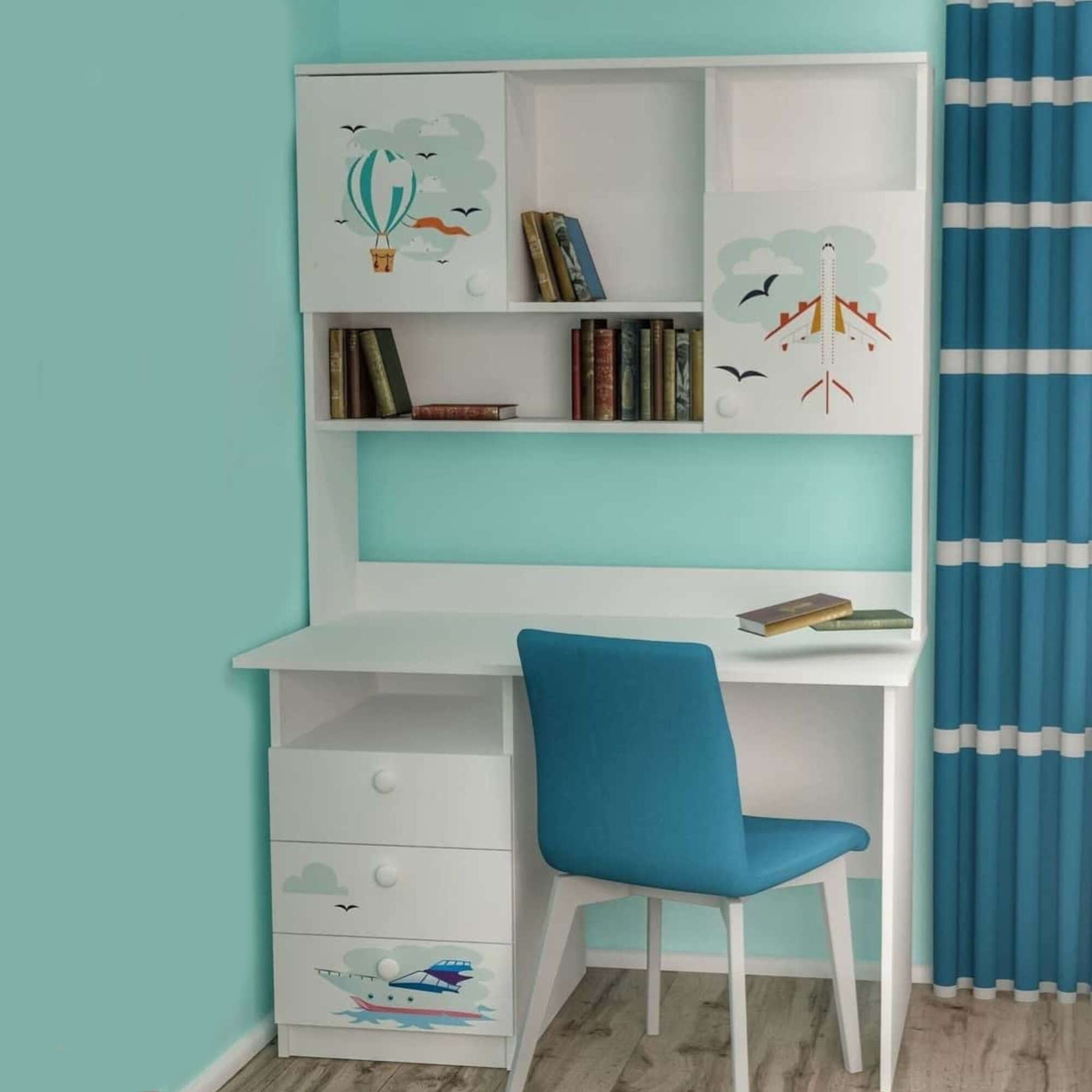 Стіл з надбудовою для дітей Подорожі з ящиками