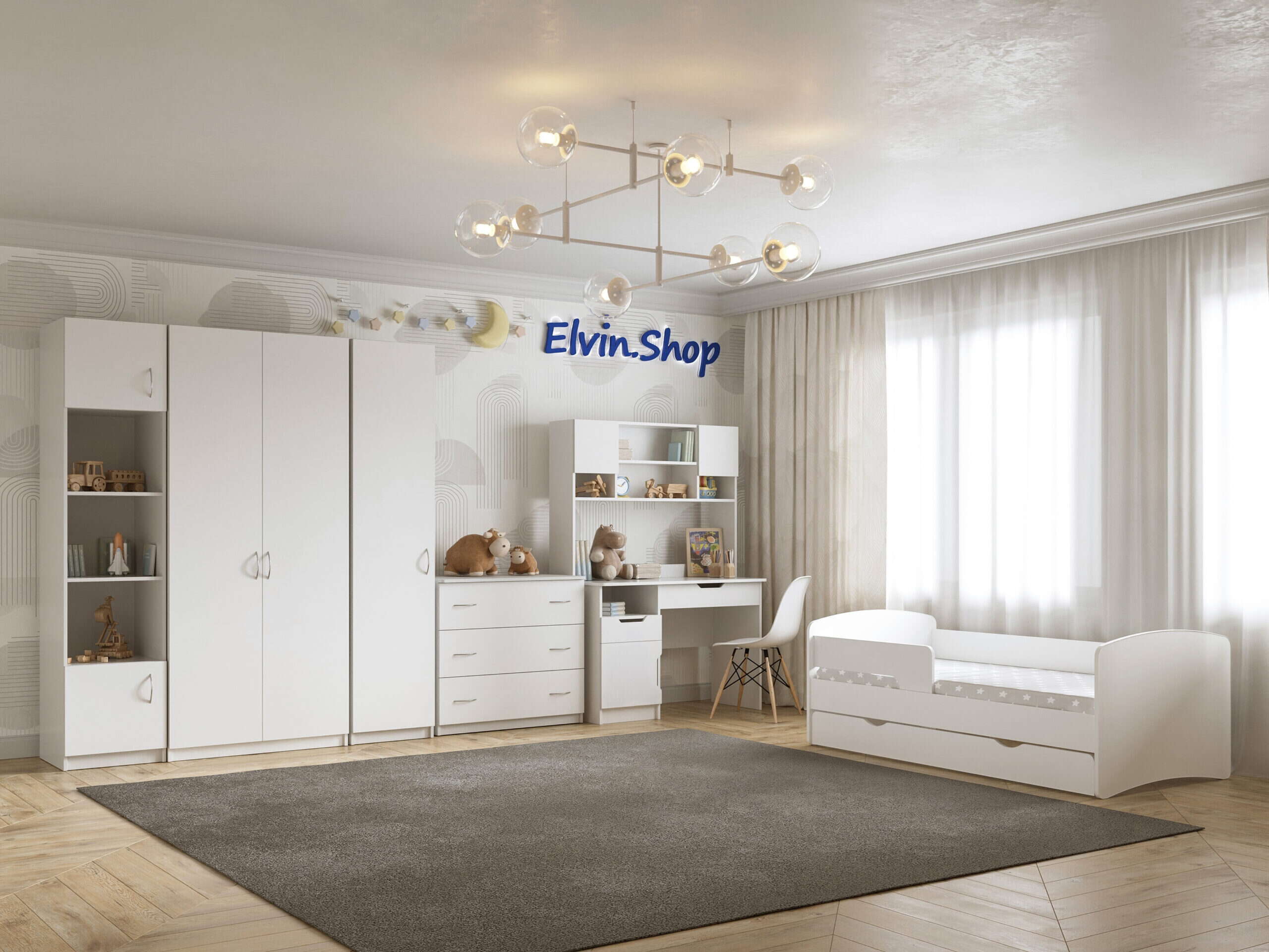 Біла дитяча кімната від елвіна