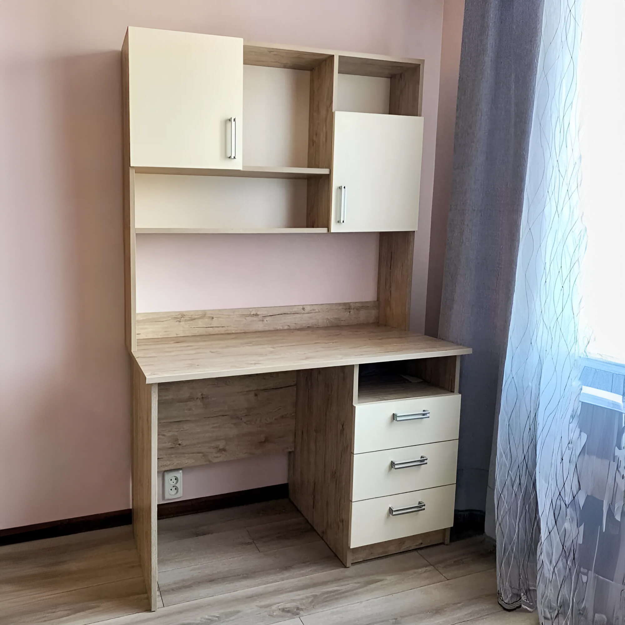 Відгук столу з надбудовою Шервуд ваніль з 3 ящиками