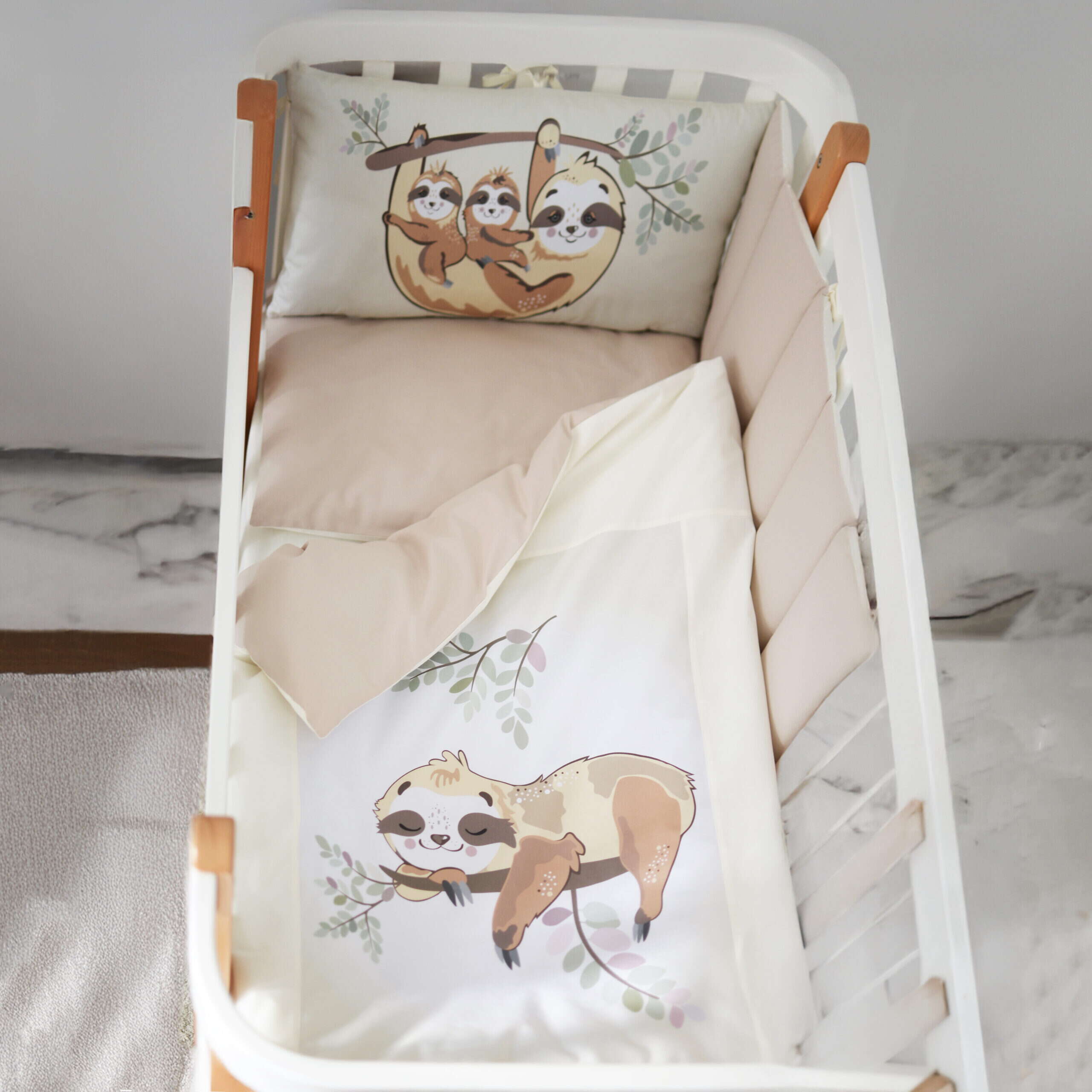 Постільний комплект Painting Art Lazy Sloth з 6 одиниць