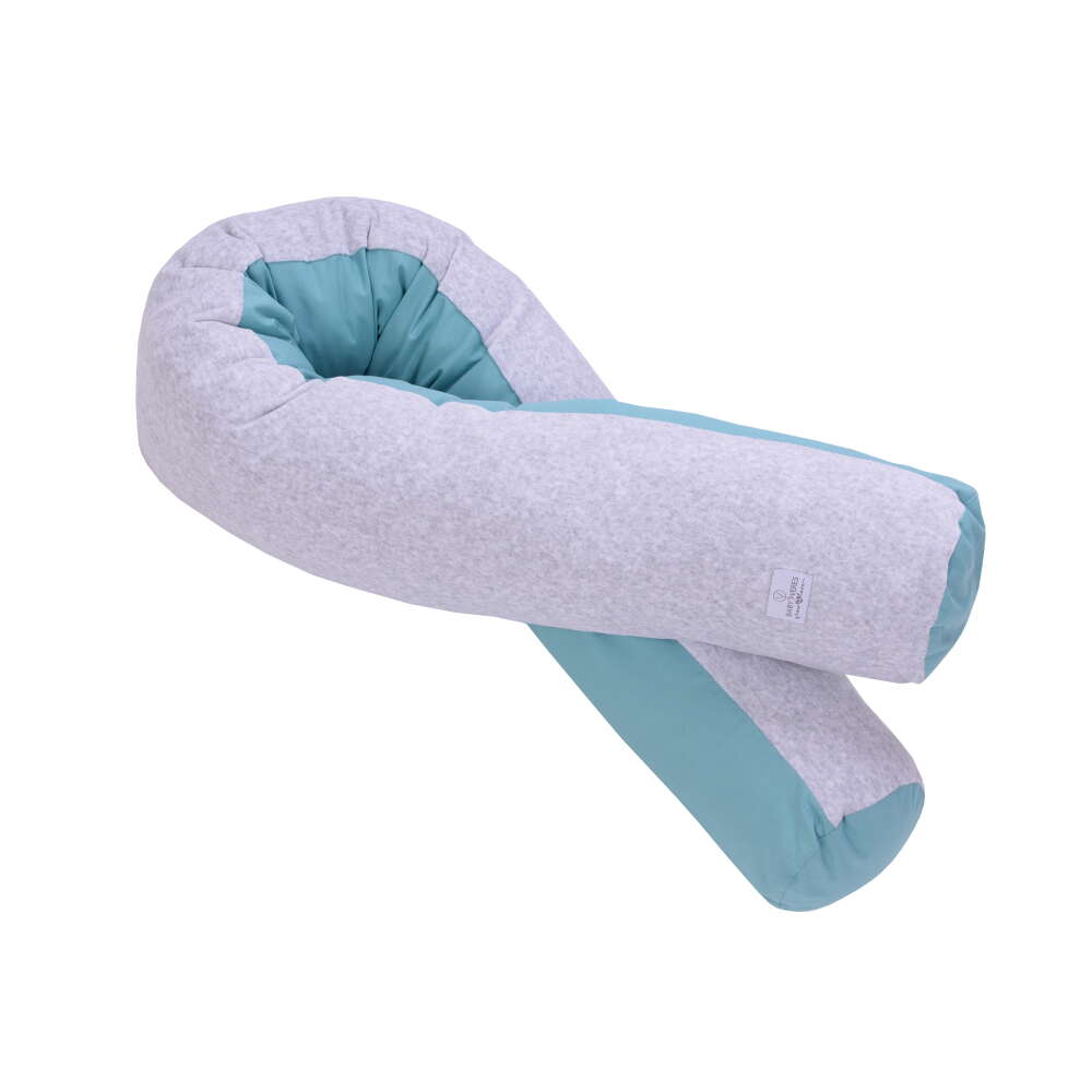 Подушка для годування Long Velour grey tiffany