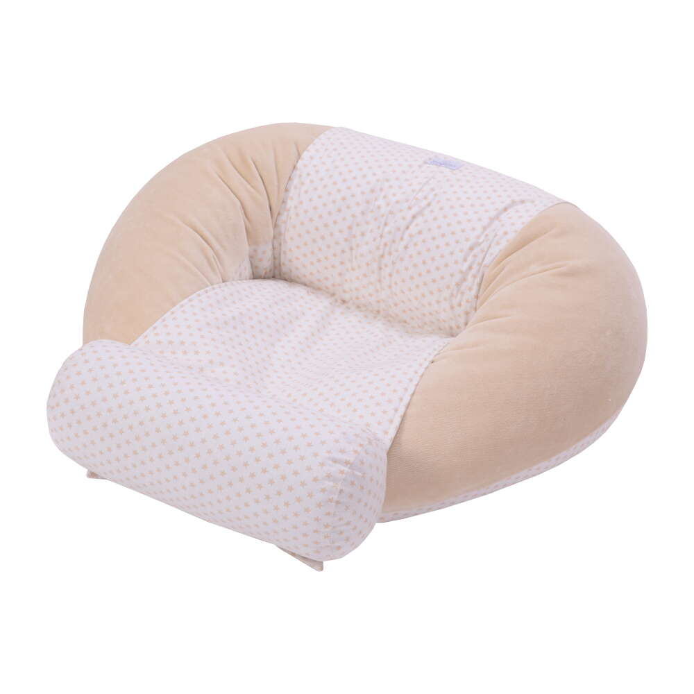 подушка Lux Velour stars beige