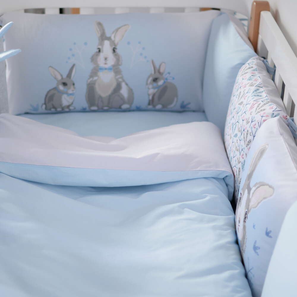 Summer Bunny blue комплект постільний