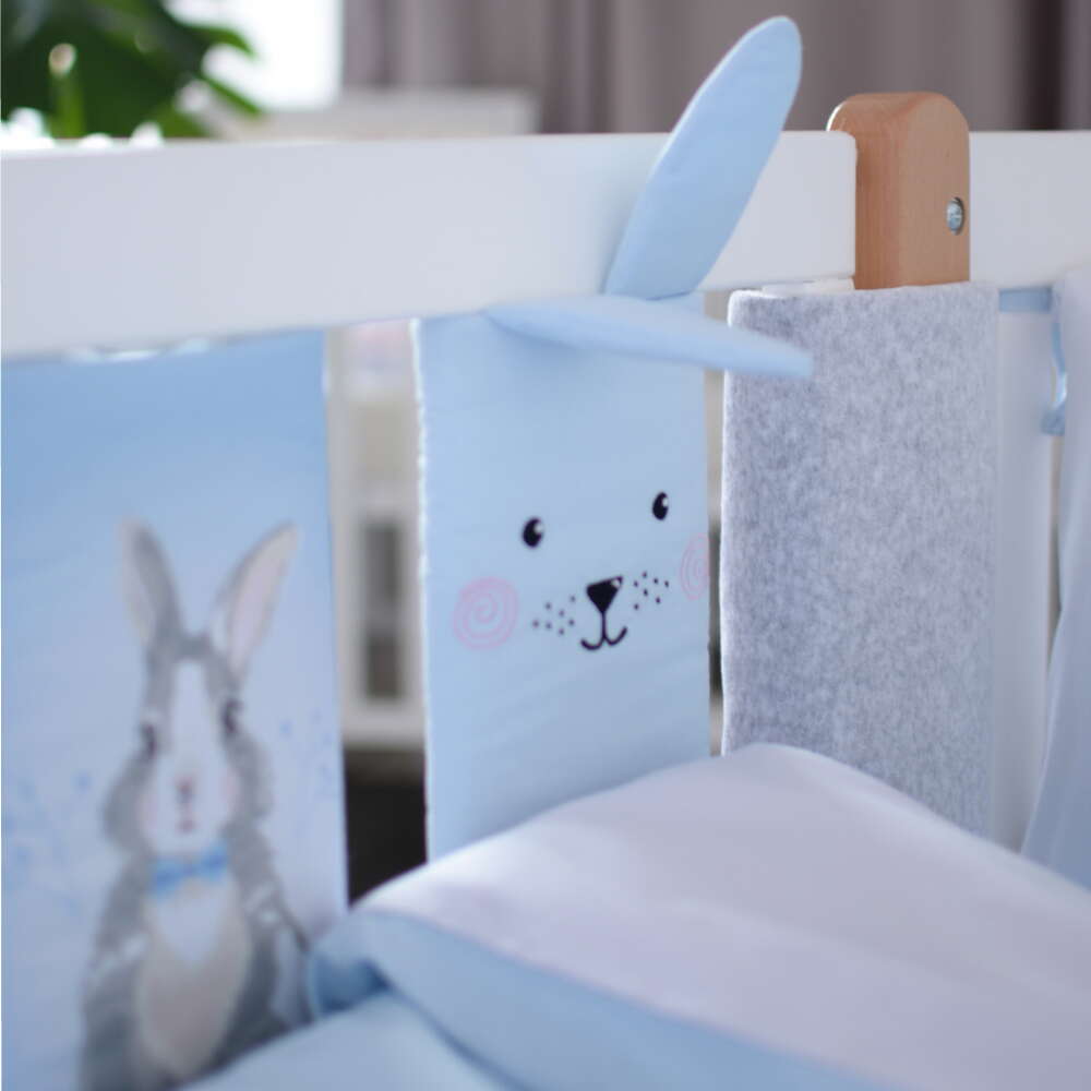 Summer Bunny blue комплект постільний захист ліжко кімната