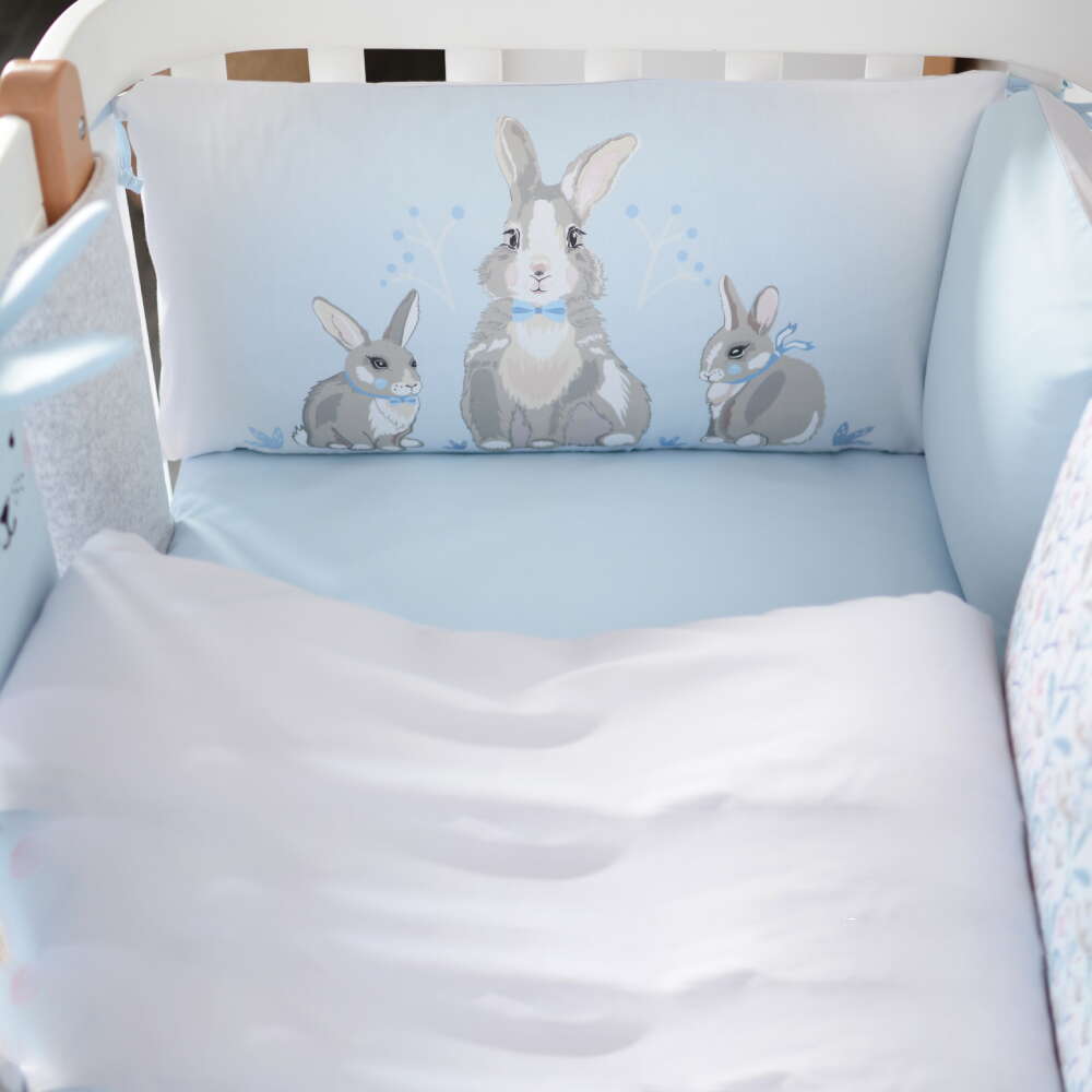 Summer Bunny blue захист подушка