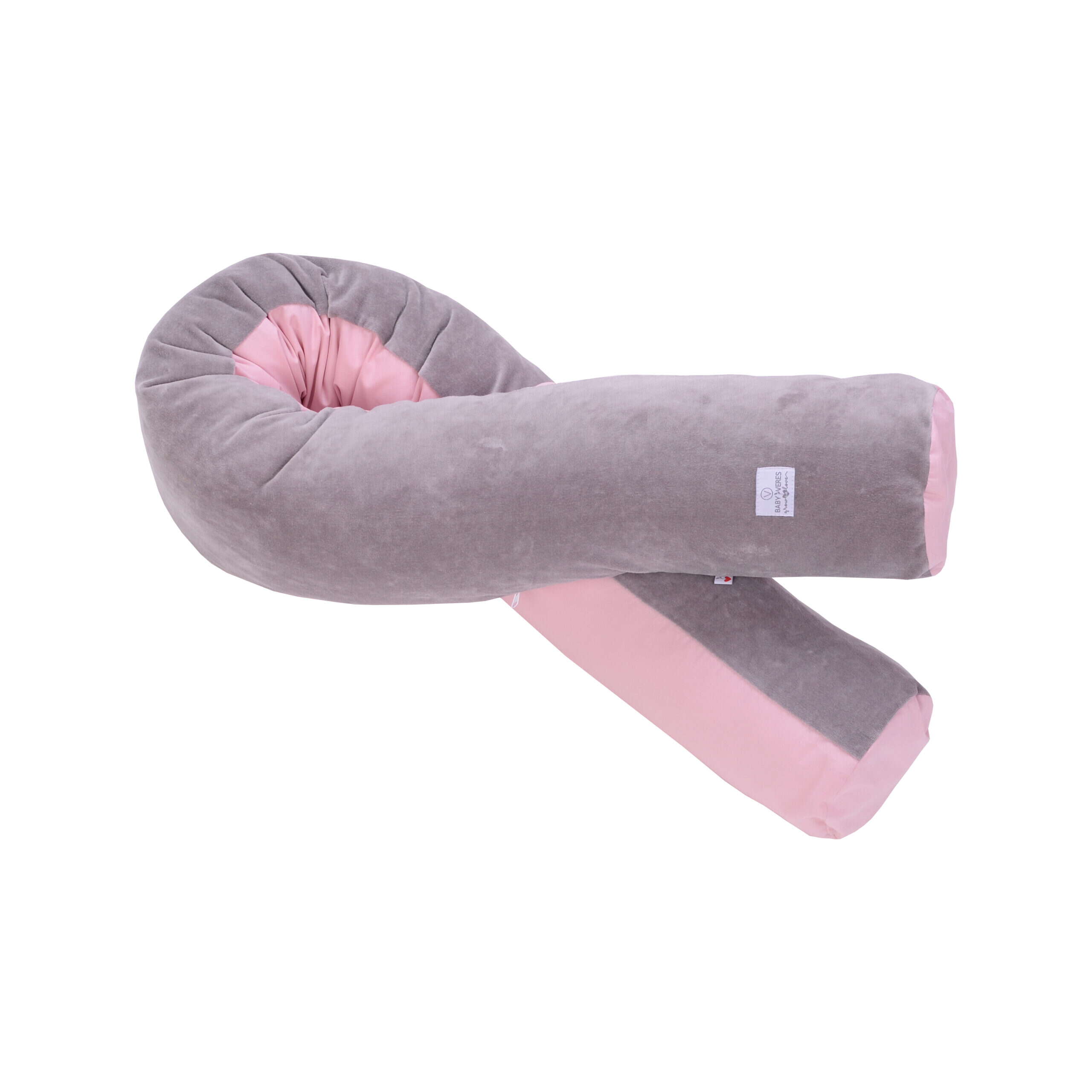 Подушка для годування Comfort Long Velour taupe-rose для немовлят кут