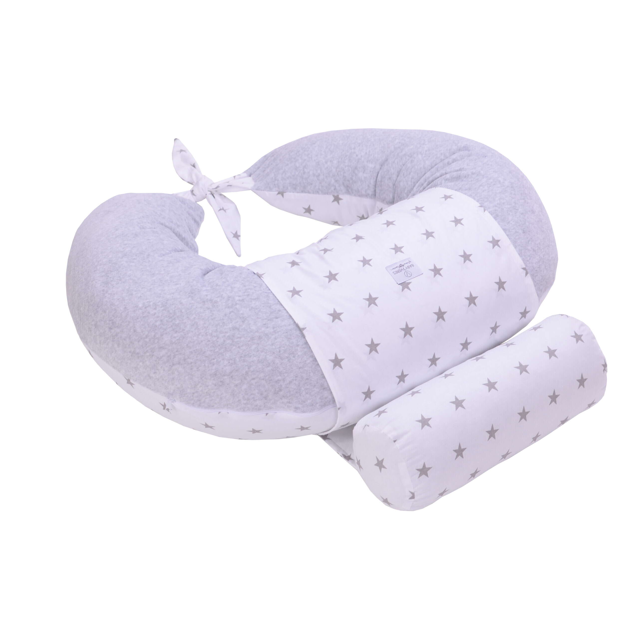 Подушка для годування Comfort Lux Velour stars grey для немовлят деталі