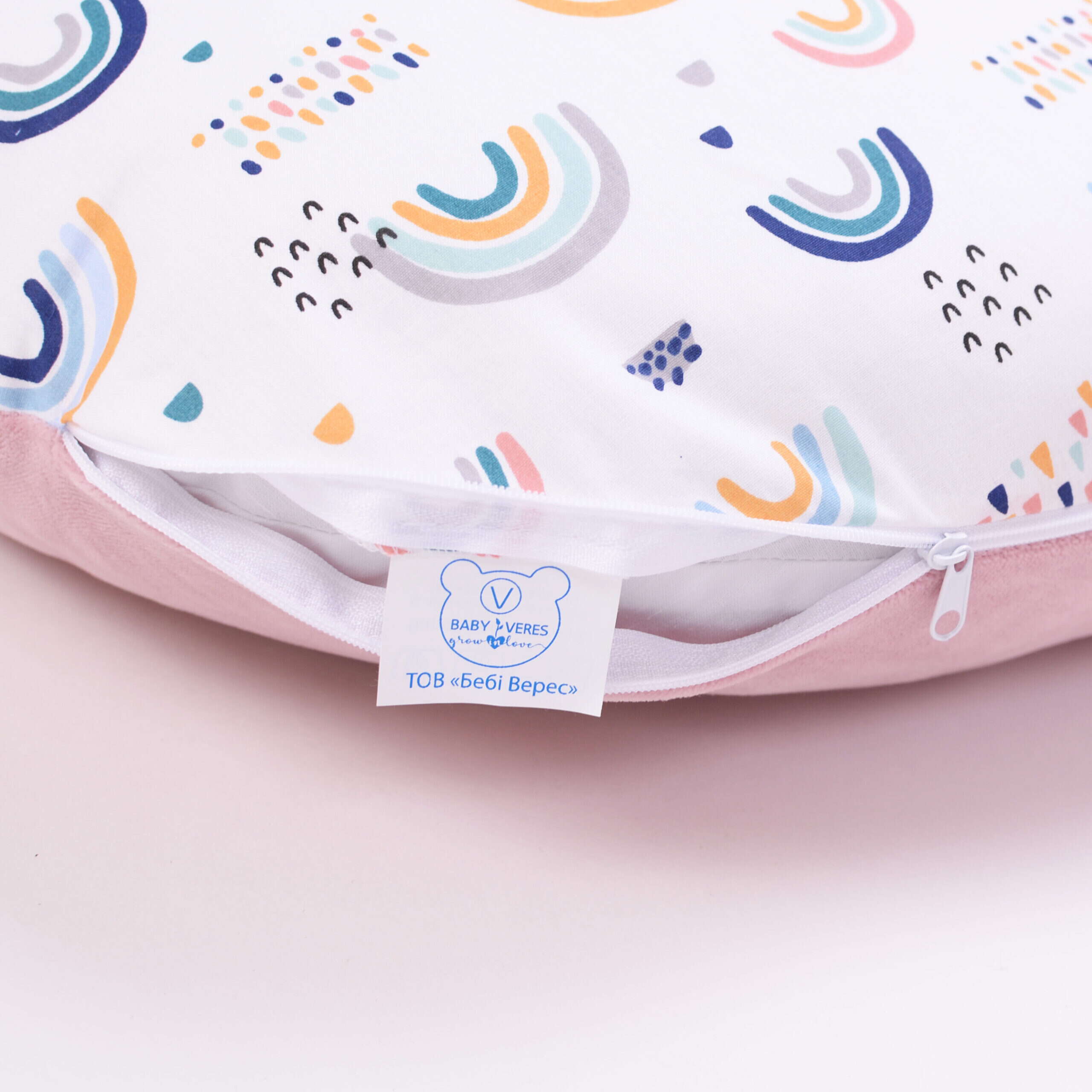 Подушка для годування Comfort Velour Rainbow для немовлят деталі