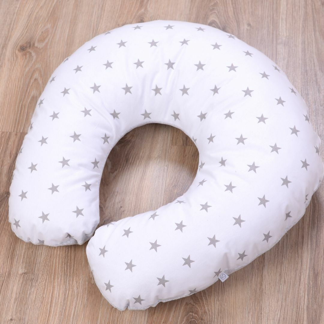 Подушка для годування Comfort Velour stars grey для немовлят