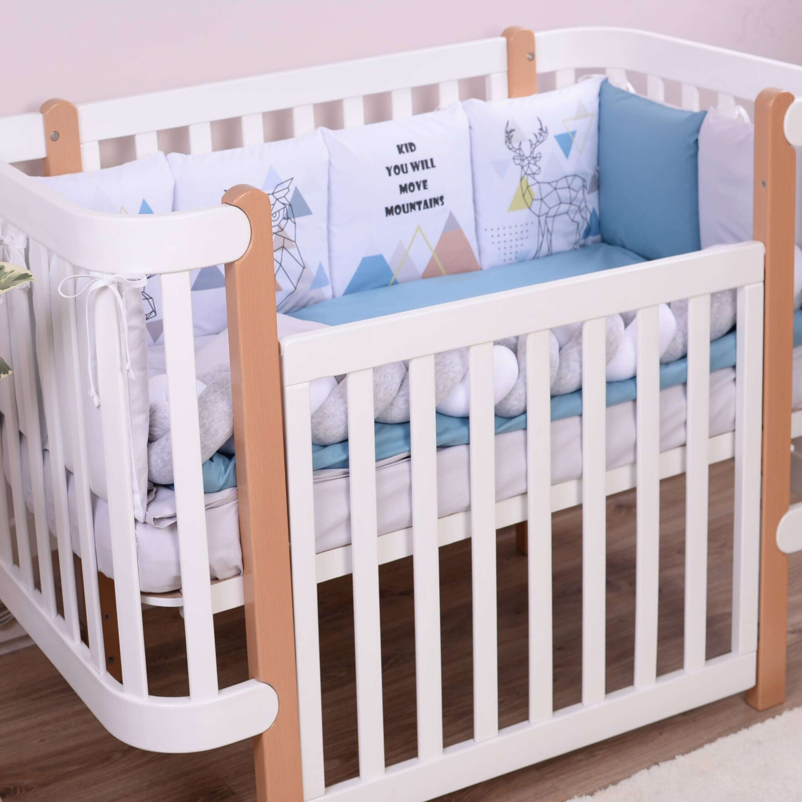 Постільний комплект Classic Scandi blue з 7 одиниць ліжко