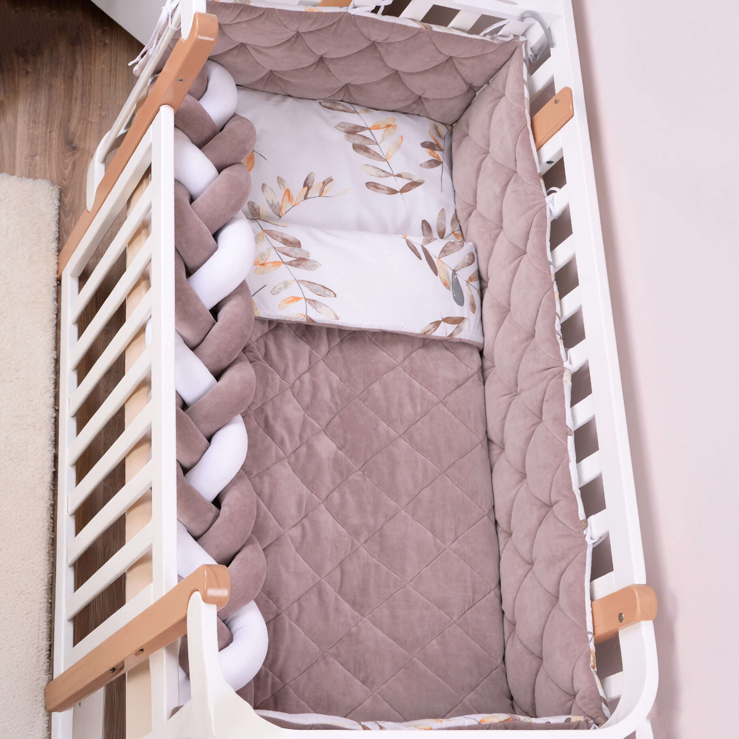 Постільний комплект Velour Mokko leaves