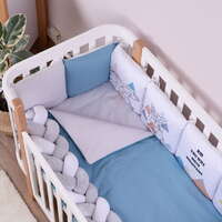 Постільний комплект Classic Scandi blue з 7 одиниць бортики