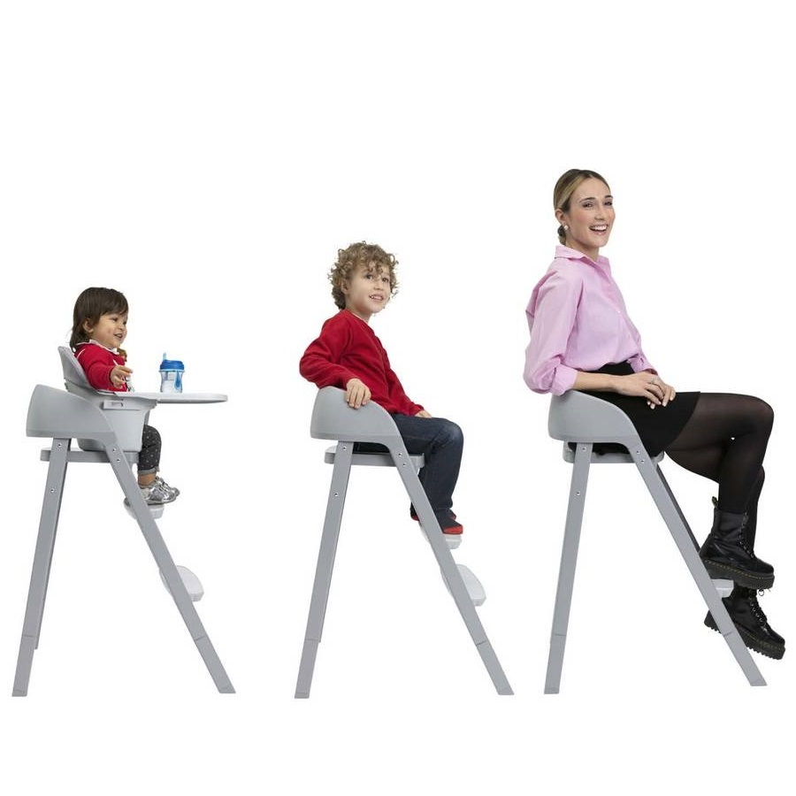 Стільчик для годування 3 в 1 Кресцендо Ап Chicco, сірий дорослі деталі