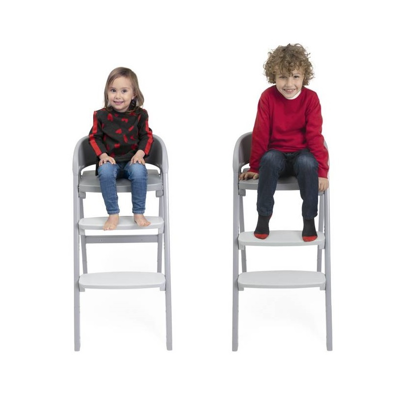 Стільчик для годування 3 в 1 Кресцендо Ап Chicco, сірий стілець рівні