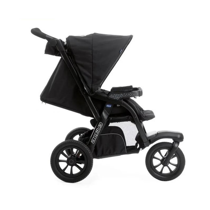 Коляска 2 в 1 Актів 3 Chicco, чорна рівень деталі