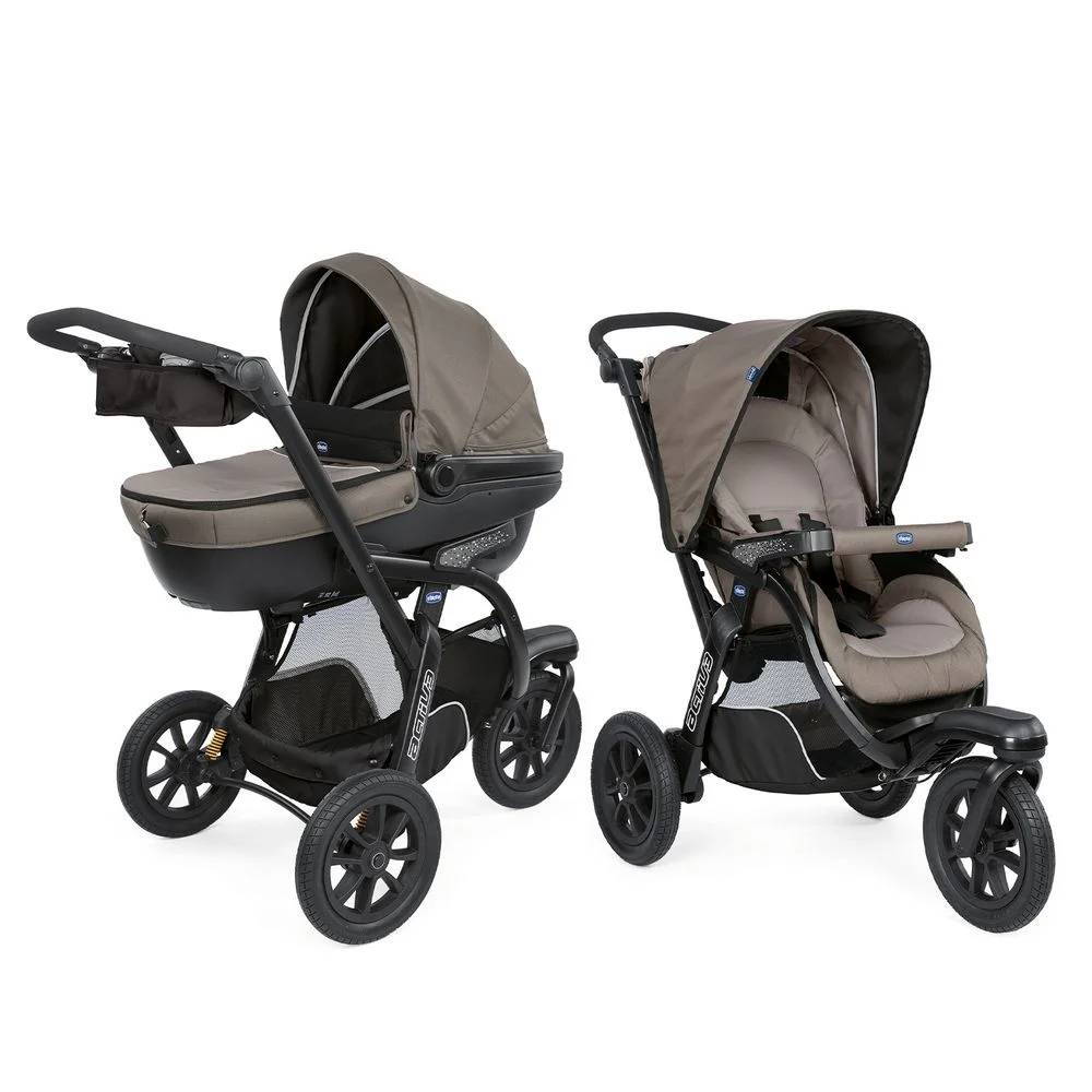 Коляска 2 в 1 Актів 3 Chicco, темно-бежева