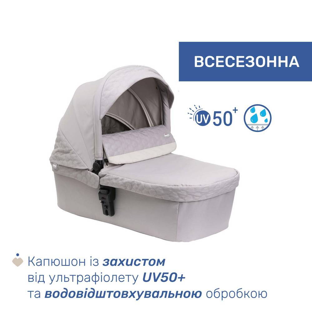 Коляска 2 в 1 Сіті Chicco, бежева сезон|