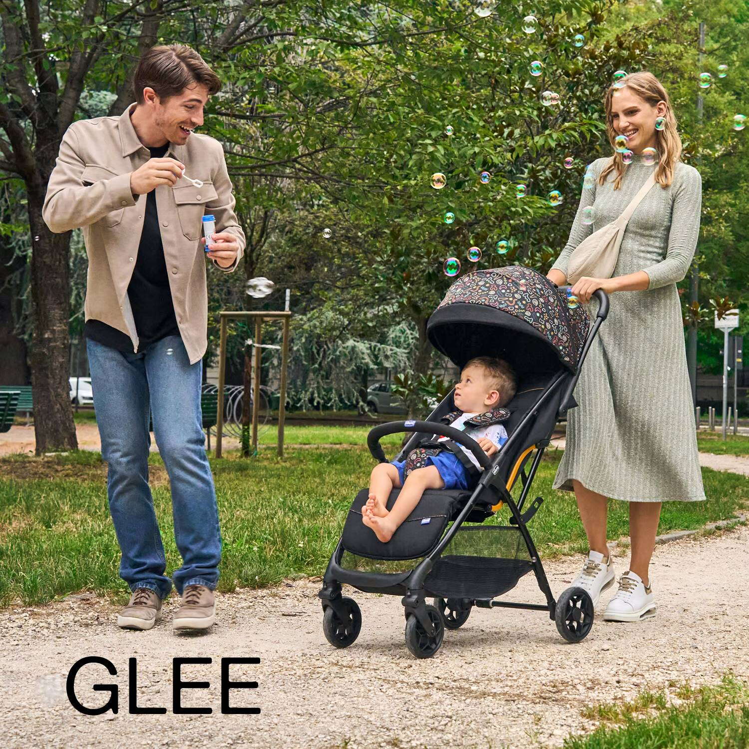  Прогулочная коляска Glee Chicco, серая
