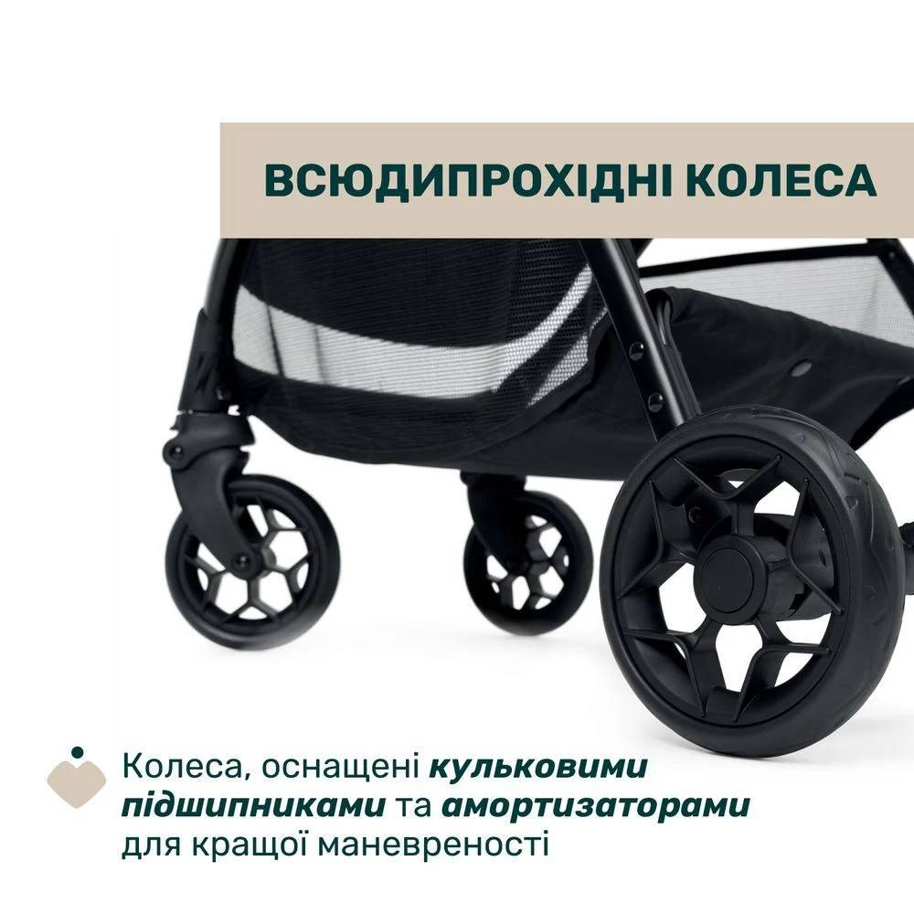 Прогулянкова коляска Глі Chicco, сіра колеса