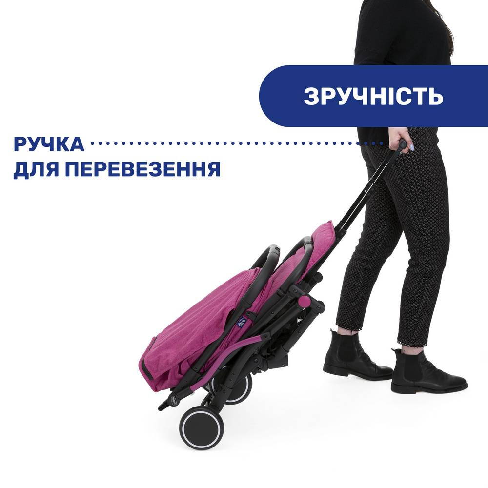 Прогулянкова коляска Троллей Мі Chicco, бузкова ручка