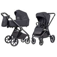 Коляска 2 в 1 Omega plus Carrello, серые две вместе