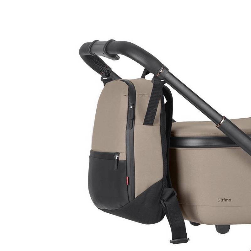 Коляска 2 в 1 Ultimo Carrello, бежева рюкзак
