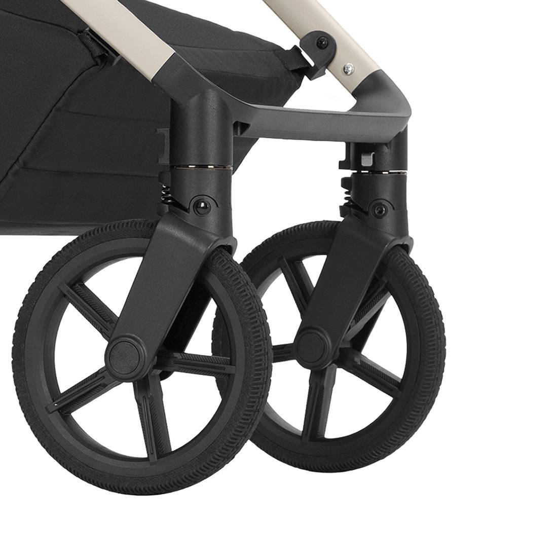 Коляска 2 в 1 Ultra Carrello, бежева колеса