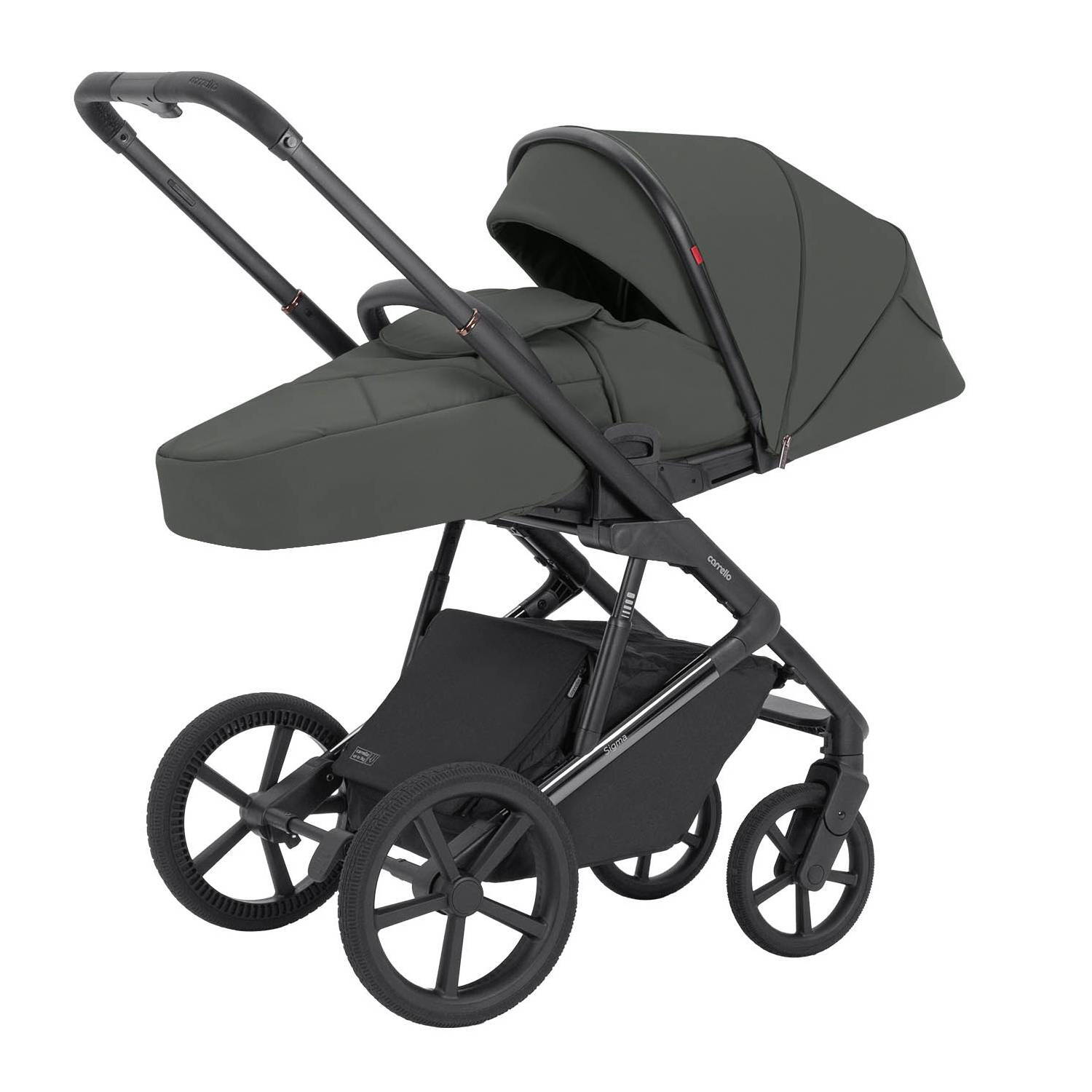 Прогулянкова коляска 2 в 1 Sigma Carrello, сіра чохол