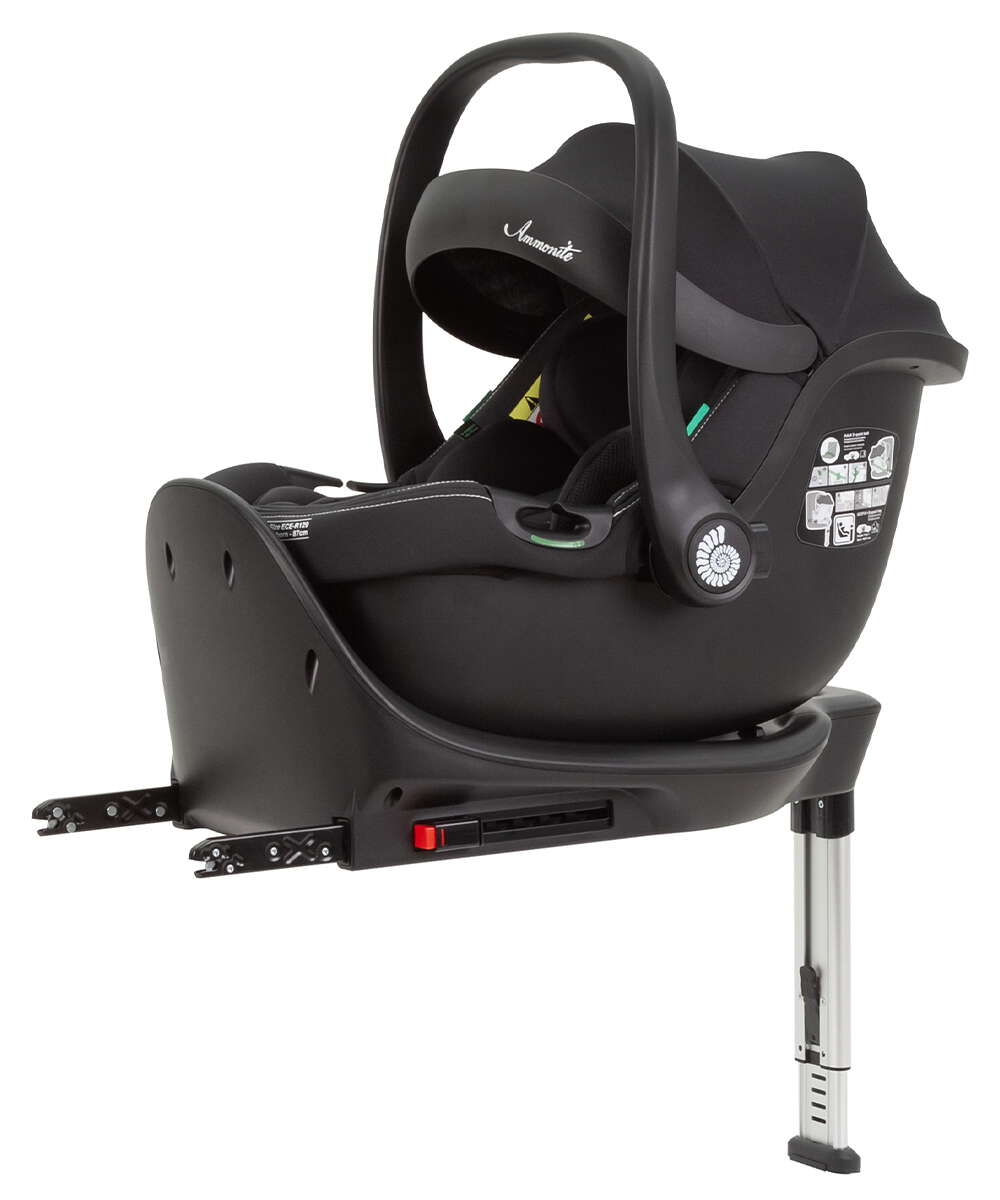 Автокресло Ammonite Carrello, черное с базой Isofix