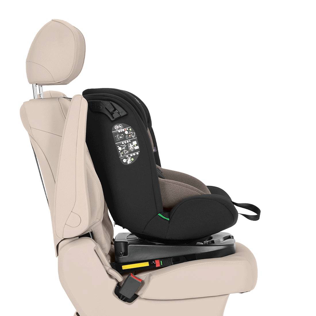 Автокрісло Asteroid i-Size Carrello (40-150 см), чорне прямо