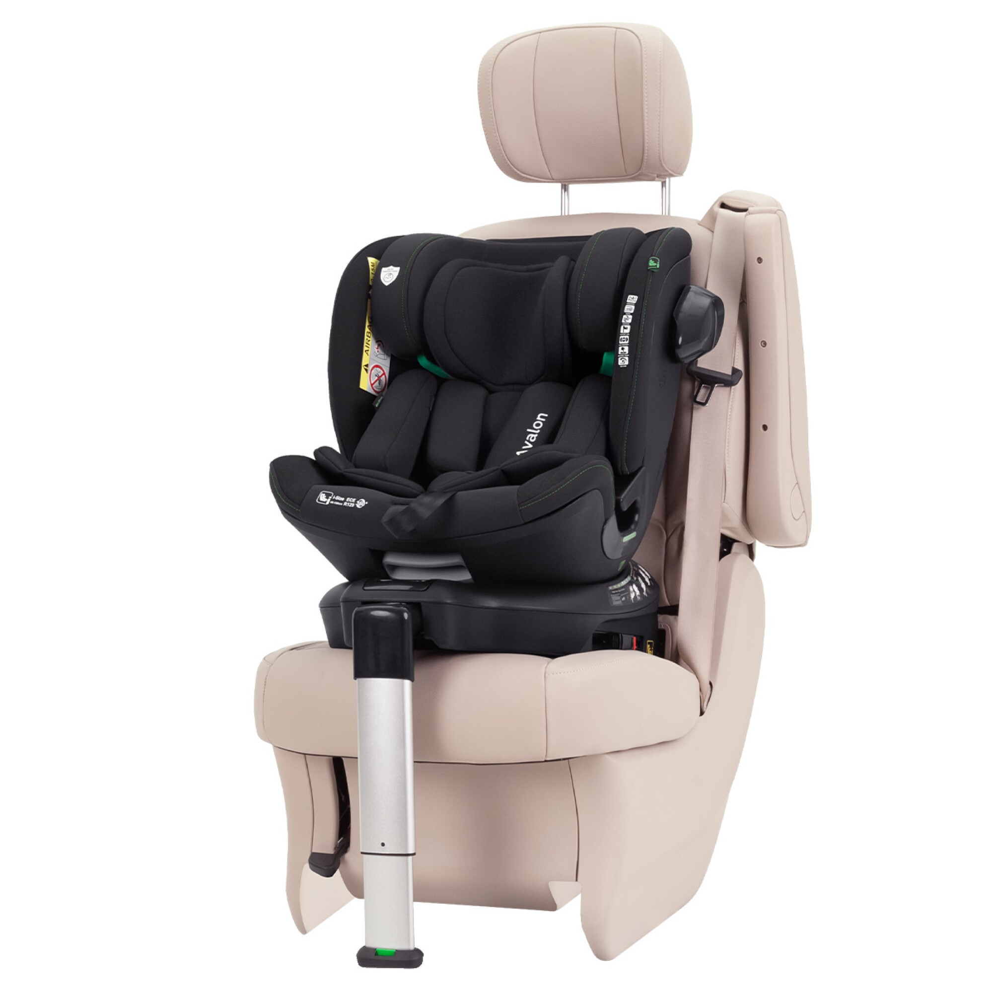 Автокрісло Avalon Carrello (40-150 см), чорне крісло