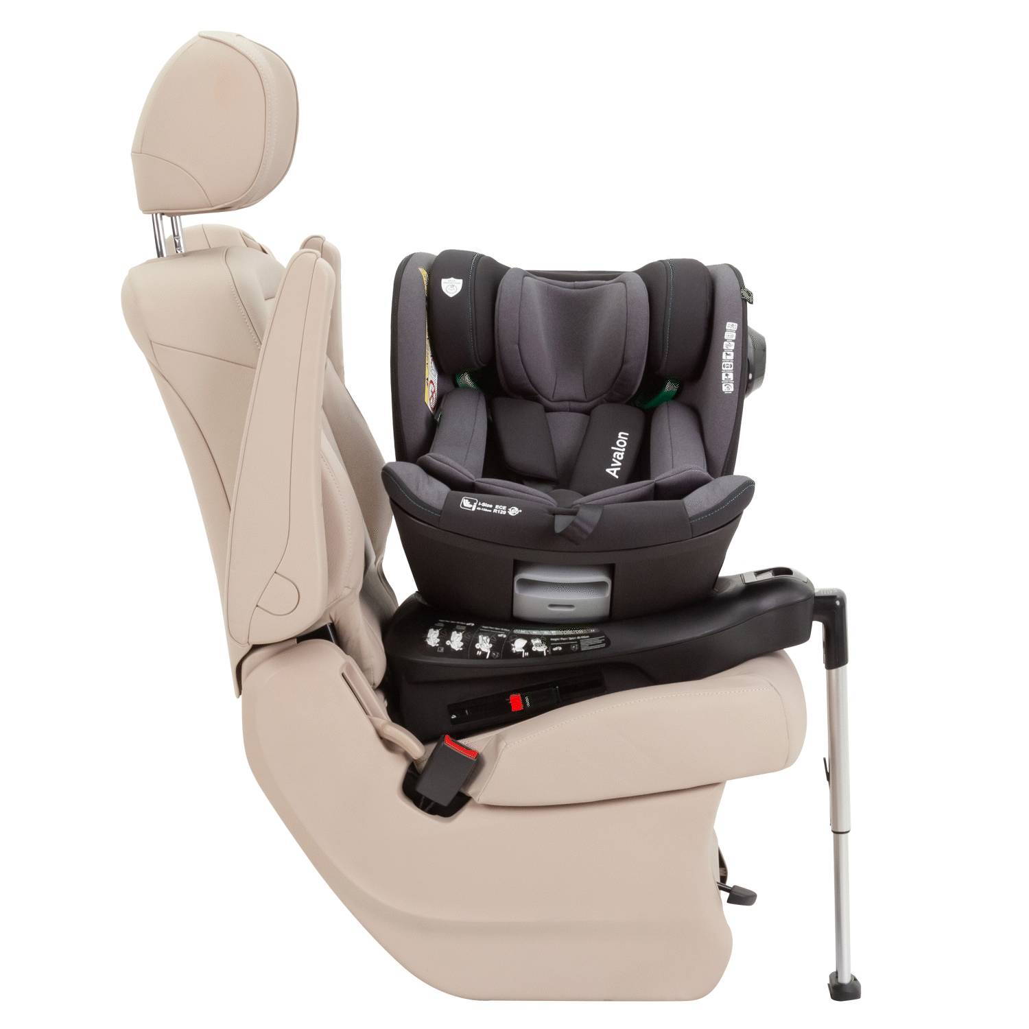 Автокрісло Avalon Carrello (40-150 см), чорне оберт