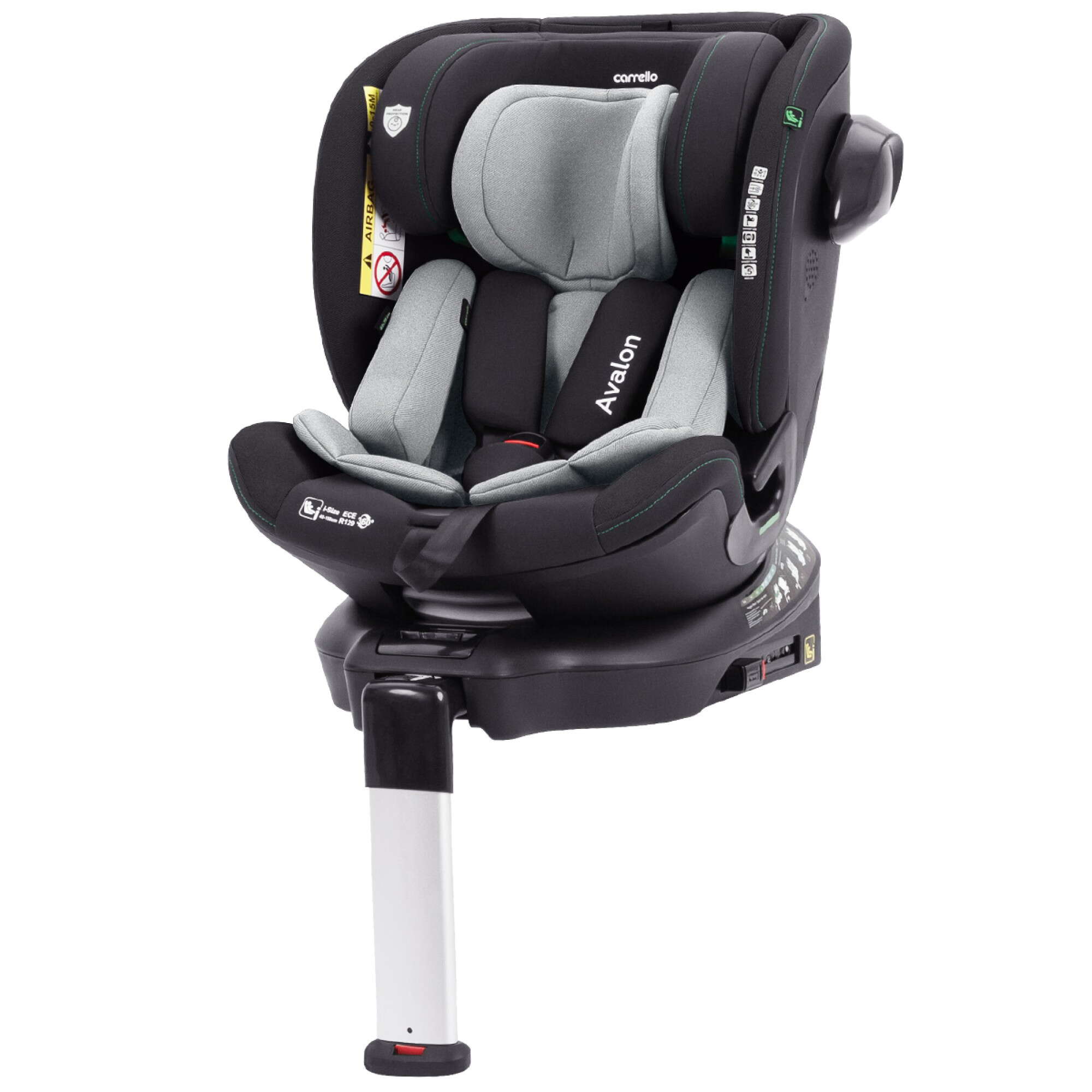 Автокрісло Avalon Carrello (40-150 см), світло-сіре