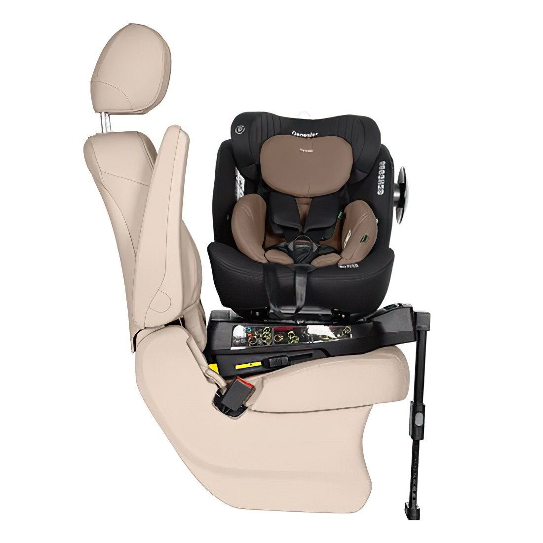 Автокрісло Genesis Carrello (40-150 см), чорне поворот