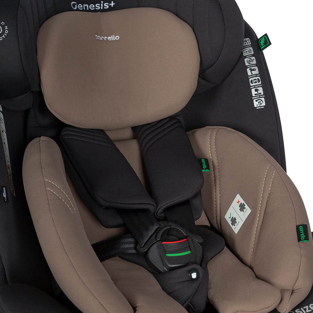 Автокрісло Genesis Carrello (40-150 см), чорне ремінь