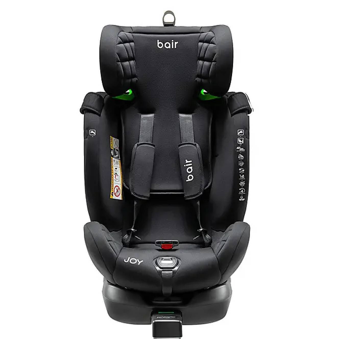 Автокрісло Joy 360 Bair (40-150 см), чорне підліток деталі