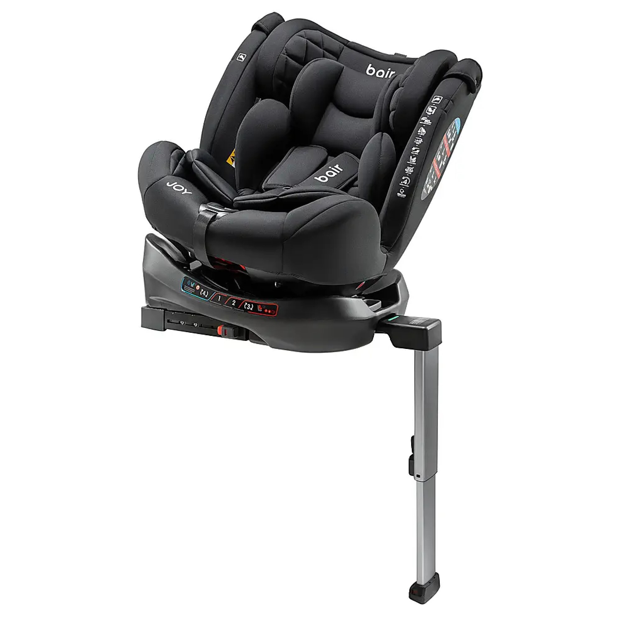 Автокрісло Joy 360 Bair (40-150 см), чорне поворот
