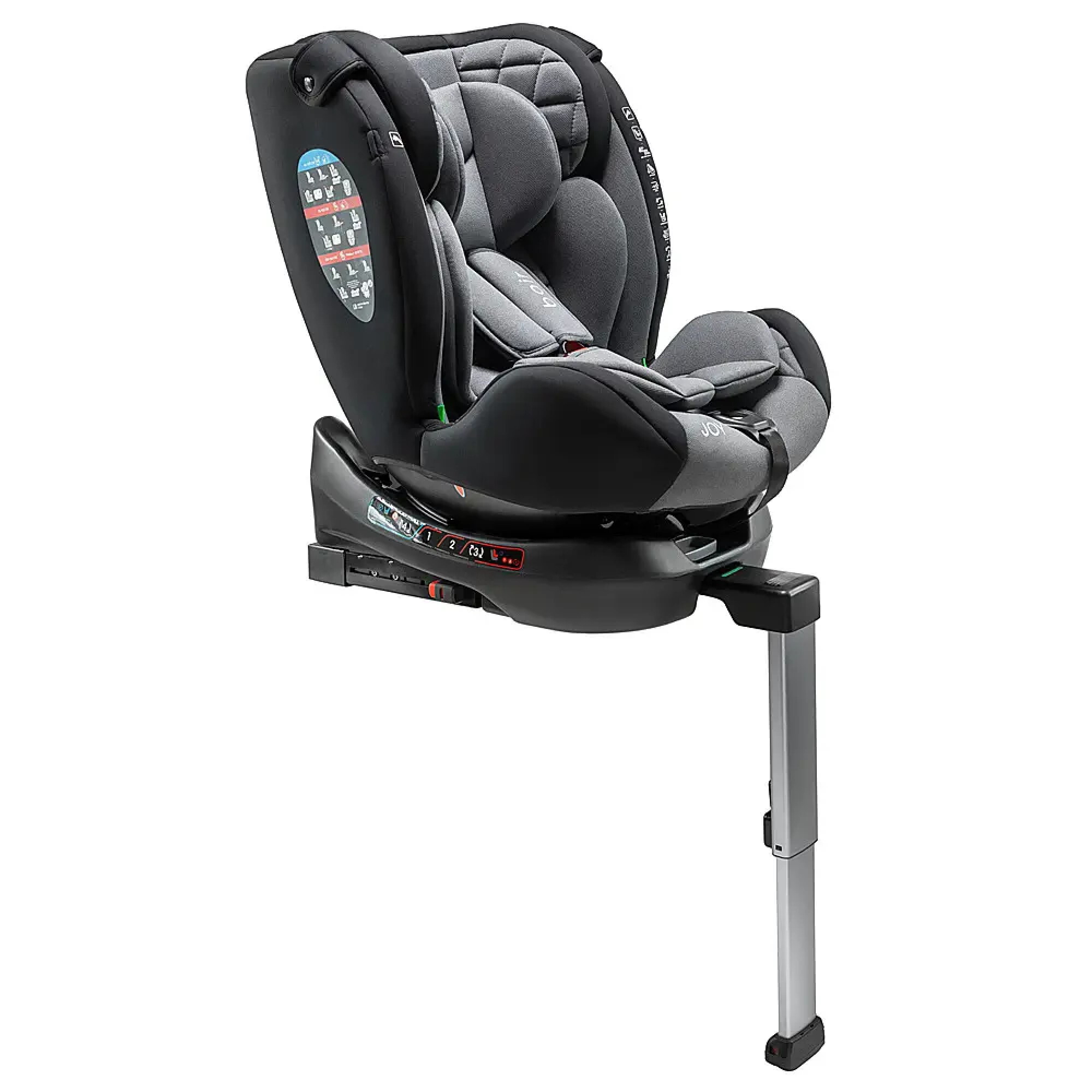 Автокрісло Joy 360 Bair (40-150 см), сіре