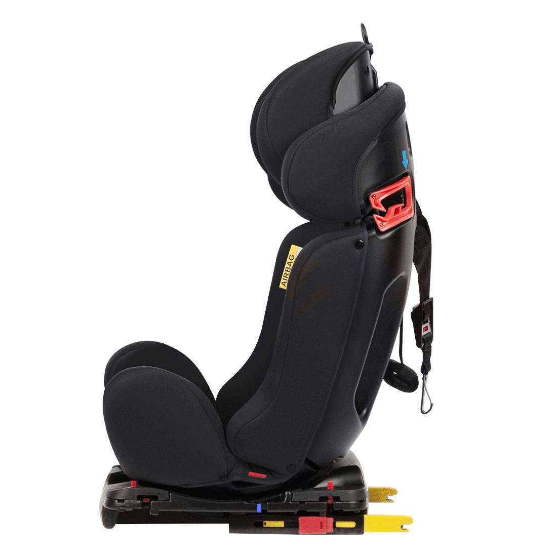 Автокрісло Quantum Carrello (40-150 см), чорне нахил