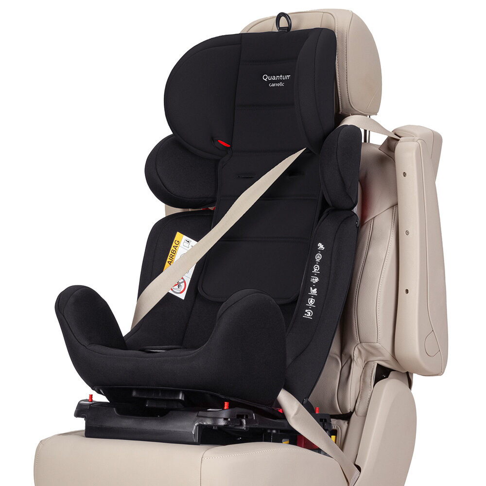 Автокрісло Quantum Carrello (40-150 см), чорне прямо
