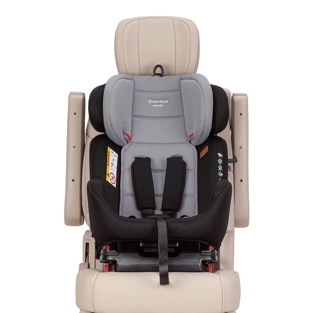 Автокрісло Quantum Carrello (40-150 см), сіре від року