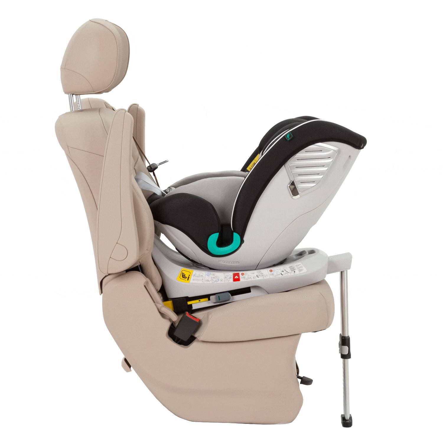 Автокрісло Revolt Carrello (40-150 см), сіре проти руху