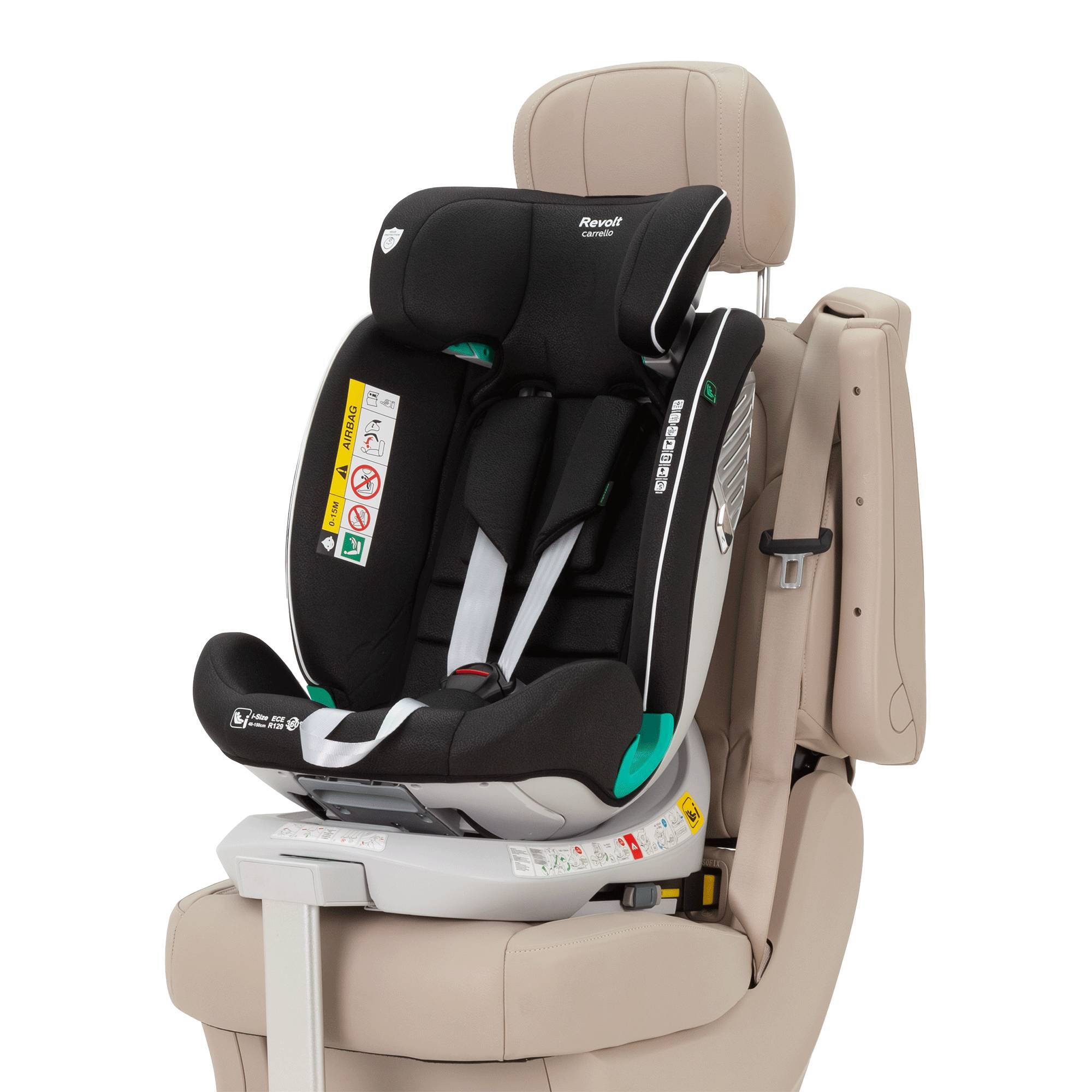 Автокрісло Revolt Carrello (40-150 см), сіре від року
