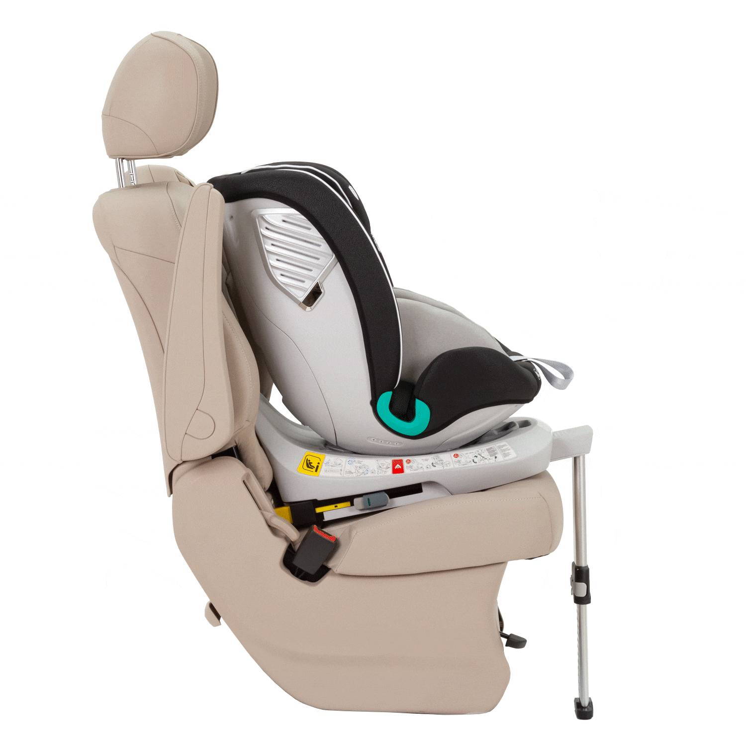 Автокрісло Revolt Carrello (40-150 см), сіре за рухом