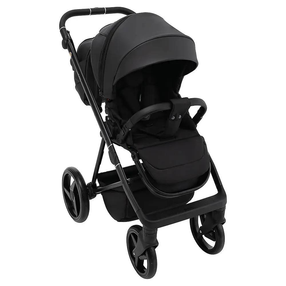 Коляска 2 в 1 Blanc Eco Adamex, чорна прогулянка
