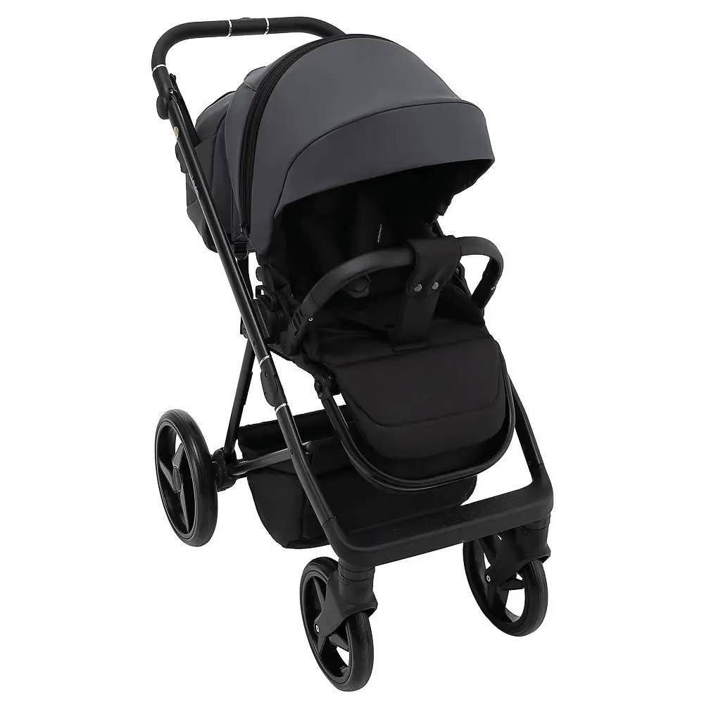 Коляска 2 в 1 Blanc Eco Adamex, графіт прогулянка
